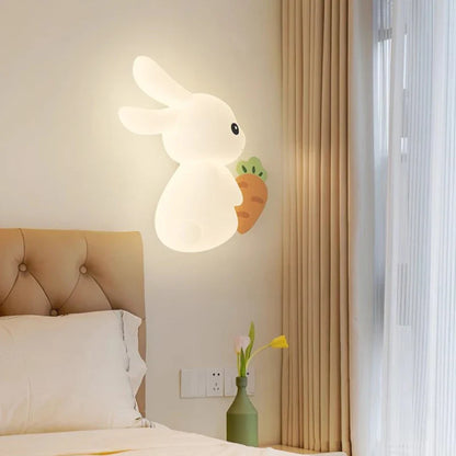 RabbitLicht - Söt LED Kanin Vägglampa för Barnrum