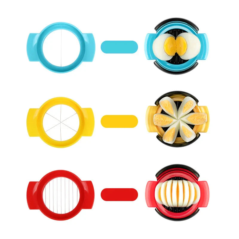 Carvallo 3-i-1 Äggskärare | För hönsägg, vaktelägg & vaktelägg | Precisions & Multifunktionell