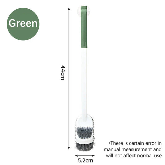 Carvallo WC-borste | Dubbelsidig toalettborste med långt handtag | Djup rengöring & Hygienisk | Platsbesparande hängande