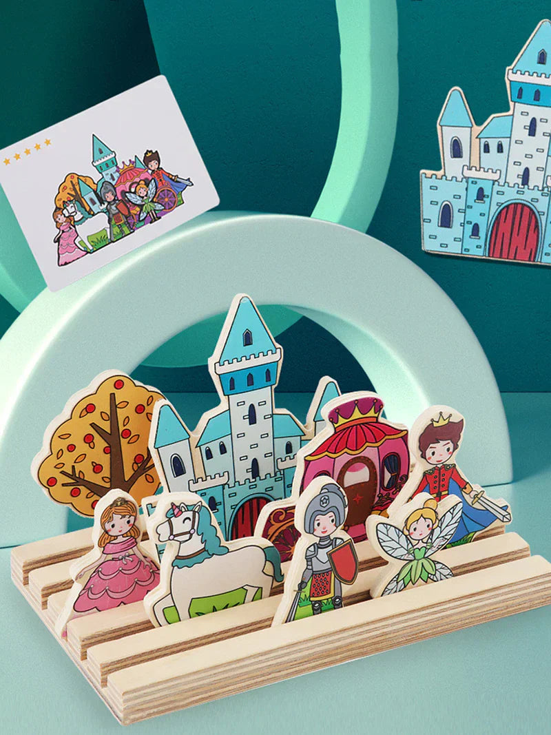 Djurpussel Äventyr - Trä Prinsessan Slott