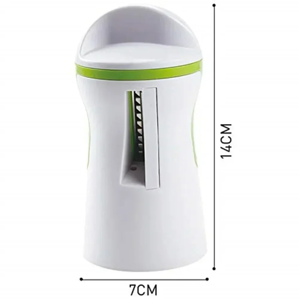 Carvallo Spiral Cutter | For Vegetables & Cheese | Manual & Compact | Stainless Steel & BPA-free Plastic