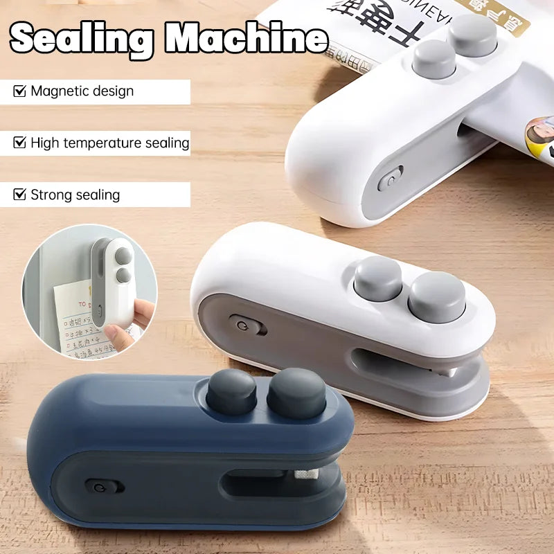 Carvallo Mini Handhållen foliesvetsare | Bärbar &amp; uppladdningsbar | 2-i-1 Förslutning &amp; Skärning | Med magnet &amp; USB-laddningskabel