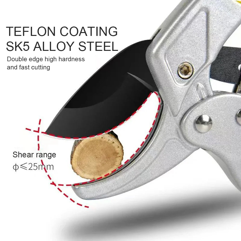 Carvallo trädgårdssax SK5 | Ergonomisk & titanbelagd | För fruktskörd & precis beskärning | 20 cm