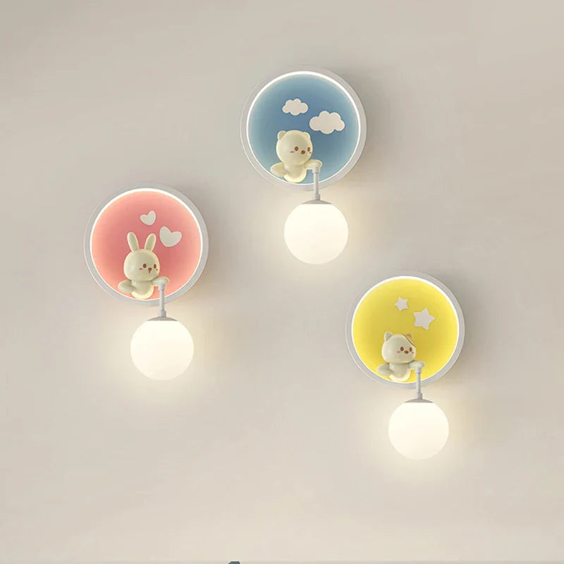 RomanticWall - Barnrum Vägglampa med Djurmotiv