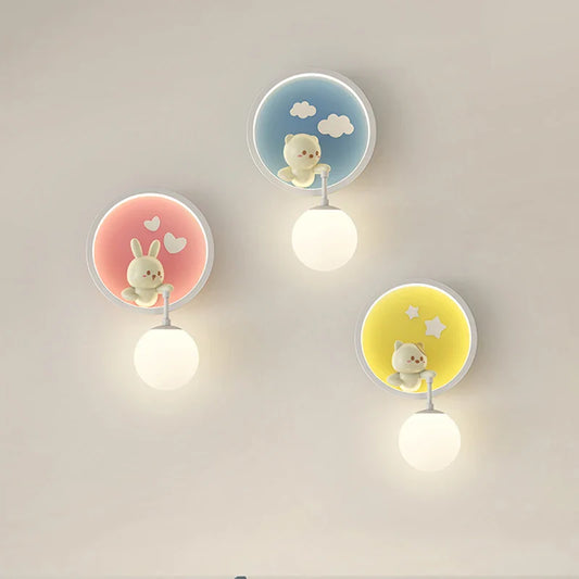 RomanticWall - Barnrum Vägglampa med Djurmotiv