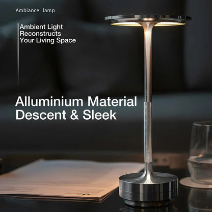 LED Bordslampa Modern Guld Metall Uppladdningsbar