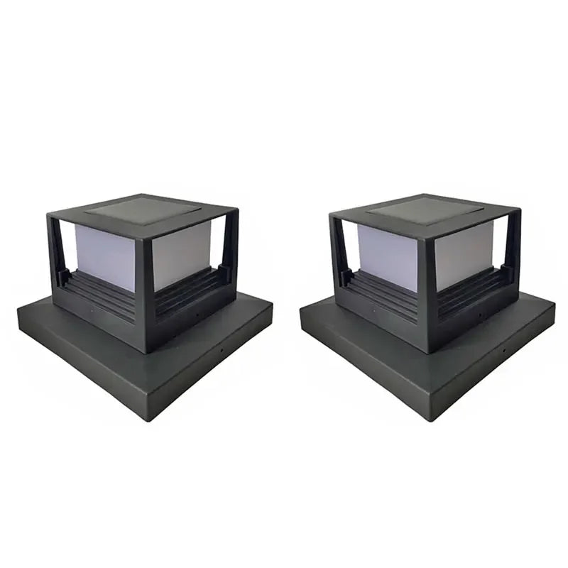 Carvallo DuoLight Solar-pollux LED | IP54 vattentät | Vit & varmvit | För staket, terrass & trädgårdspollux