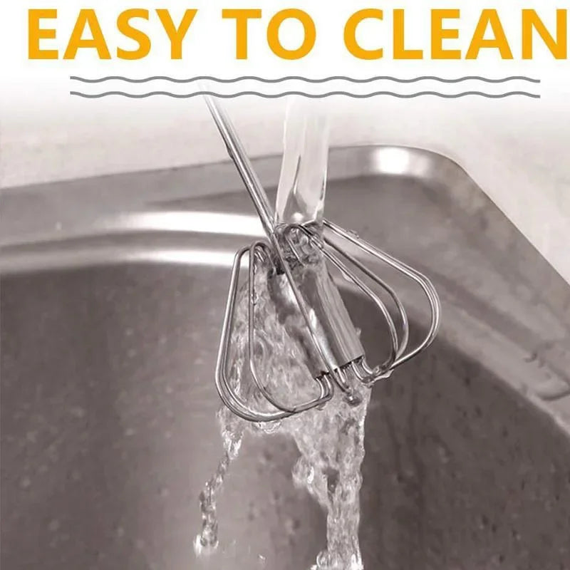 Royallure Rostfritt Stål Halvautomatisk Visp Blender 10/12/14 tum Ägg & Mjölk Skummare