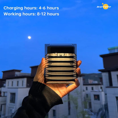 Solar LED Vägglampa för trädgård – Solardriven utomhusbelysning för terrass och trädgård