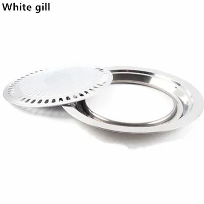 Carvallo Grill Rökfri Grillpanna | Non-stick & Rostfritt stål | För Gas-, El- & Keramikspisar | Ø 30 cm