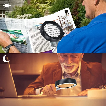 30X Handhållen Förstoringsglas med LED-lampa