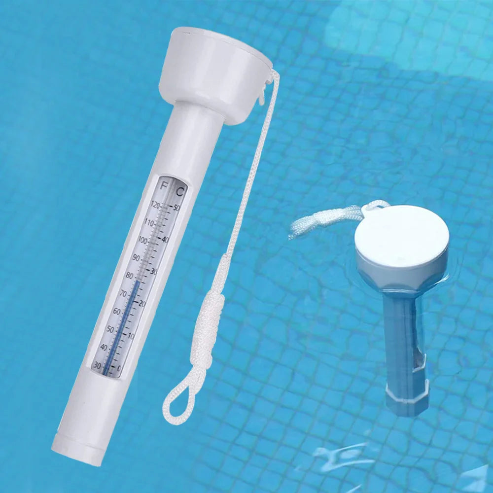 Carvallo Poolthermometer | Flytande vattentermometer 0–50 °C | För pool, bubbelpool, spa & badhus | Vattentålig & lättläst