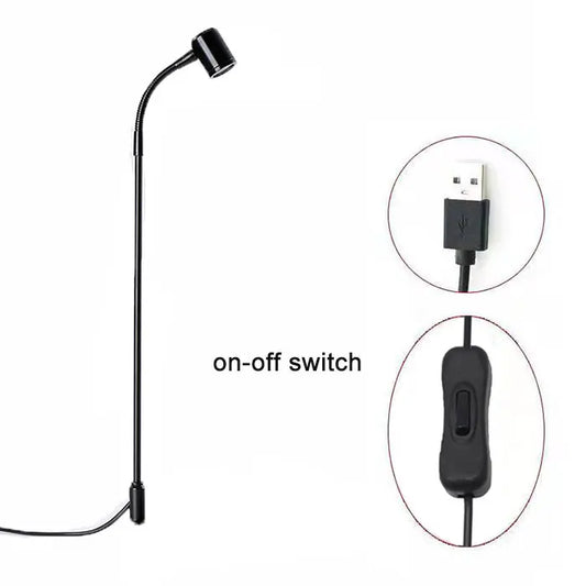 Carvallo USB växtlampa med stativ | Höjdjusterbar & Flexarm | 3W LED | Kallvitt ljus (6000K) | För inomhusväxter