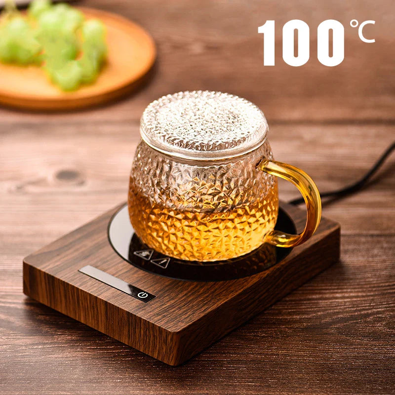 Royaleva Cup Heater Mug Warmer – 5-Temperatur Kaffe & Te Värmeplatta för Skrivbord & Kontor