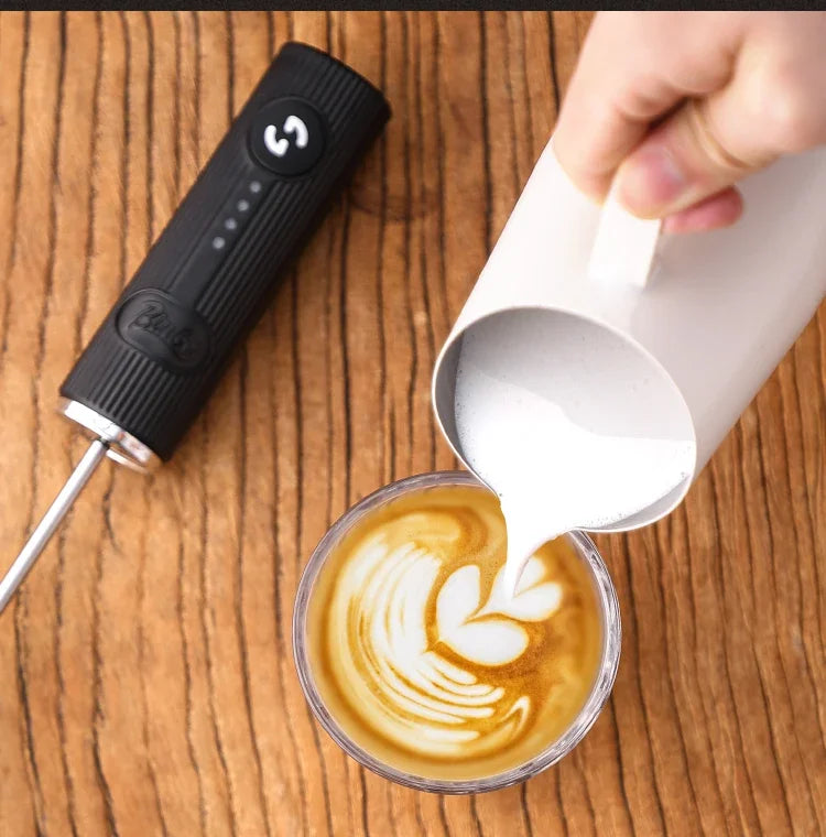 Royallure Elektrisk Mjölkskummare Handhållen Kaffevisp, Äggvisp &amp; Dryckblandare