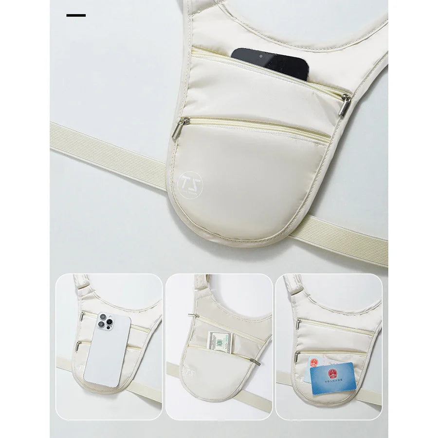 Carvallo SafeFit stöldsäker sport midjeväska | Vattentät & Lätt | Justerbart bälte