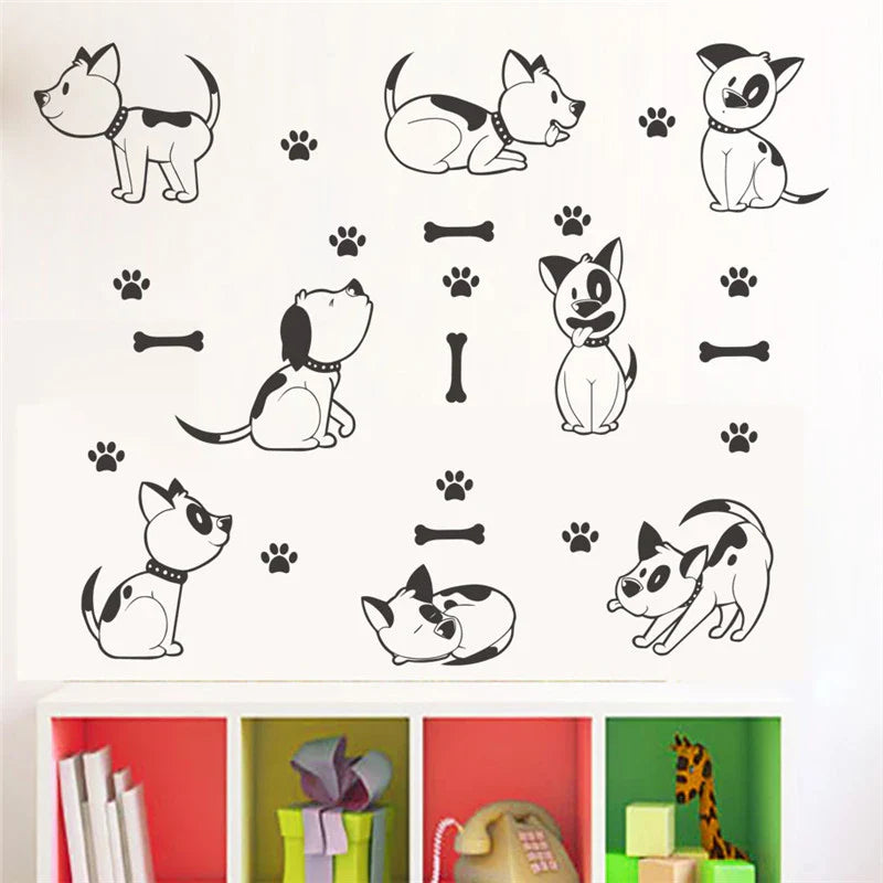 Carvallo JungleSwing väggdekal djur svänger i grenen | Rolig djungeldjurdekoration för barnrum