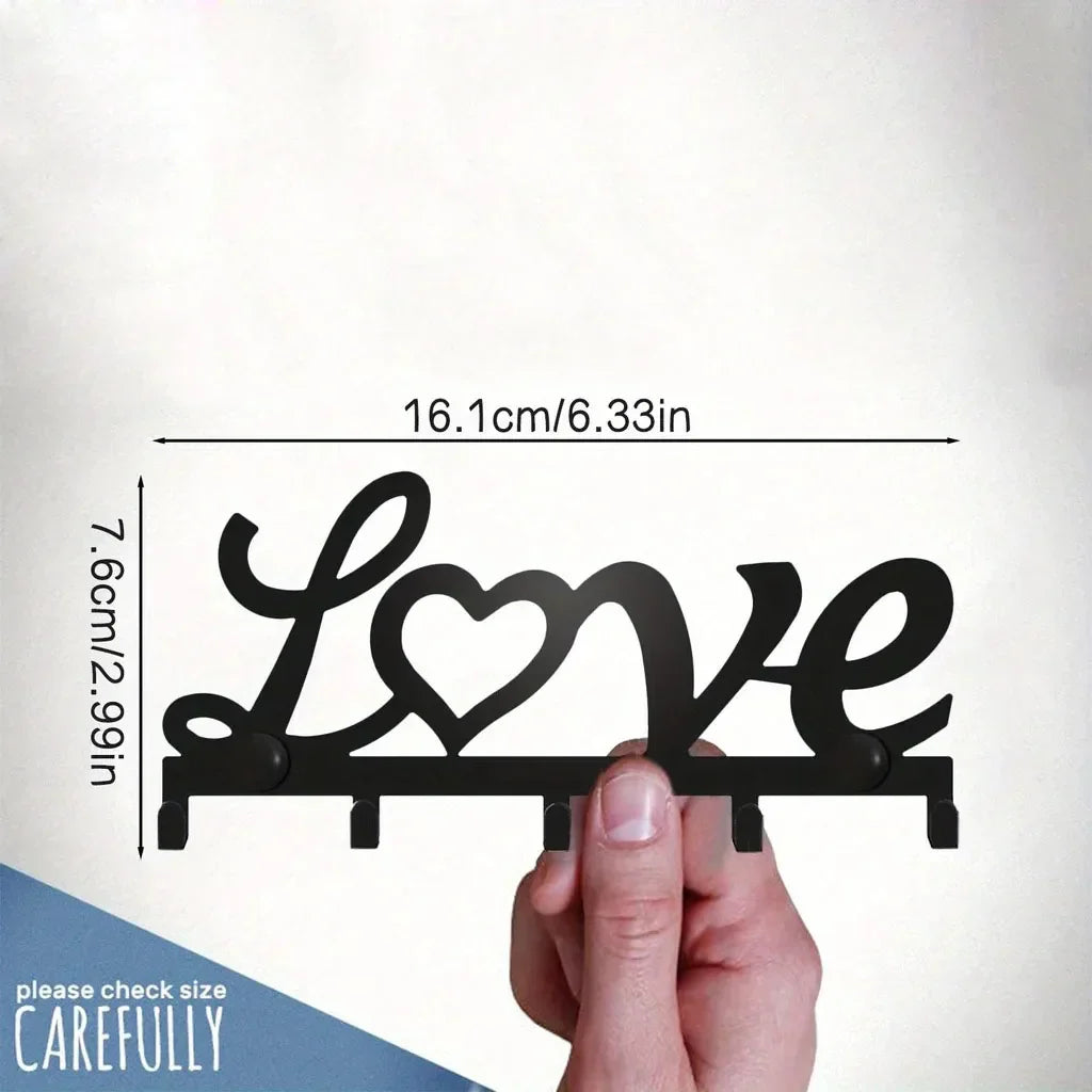 Elegant Väggmonterad Nyckelhållare - En Stilren Lösning för Nycklar och Tillbehör