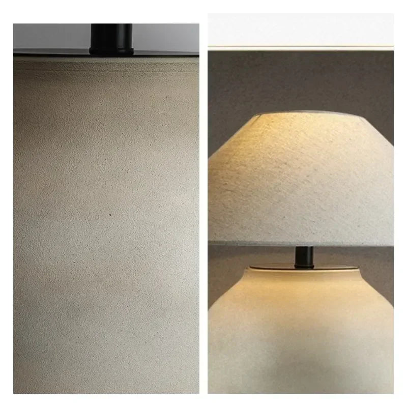 LumeVase – Keramisk Bordslampa med Minimalistisk Design