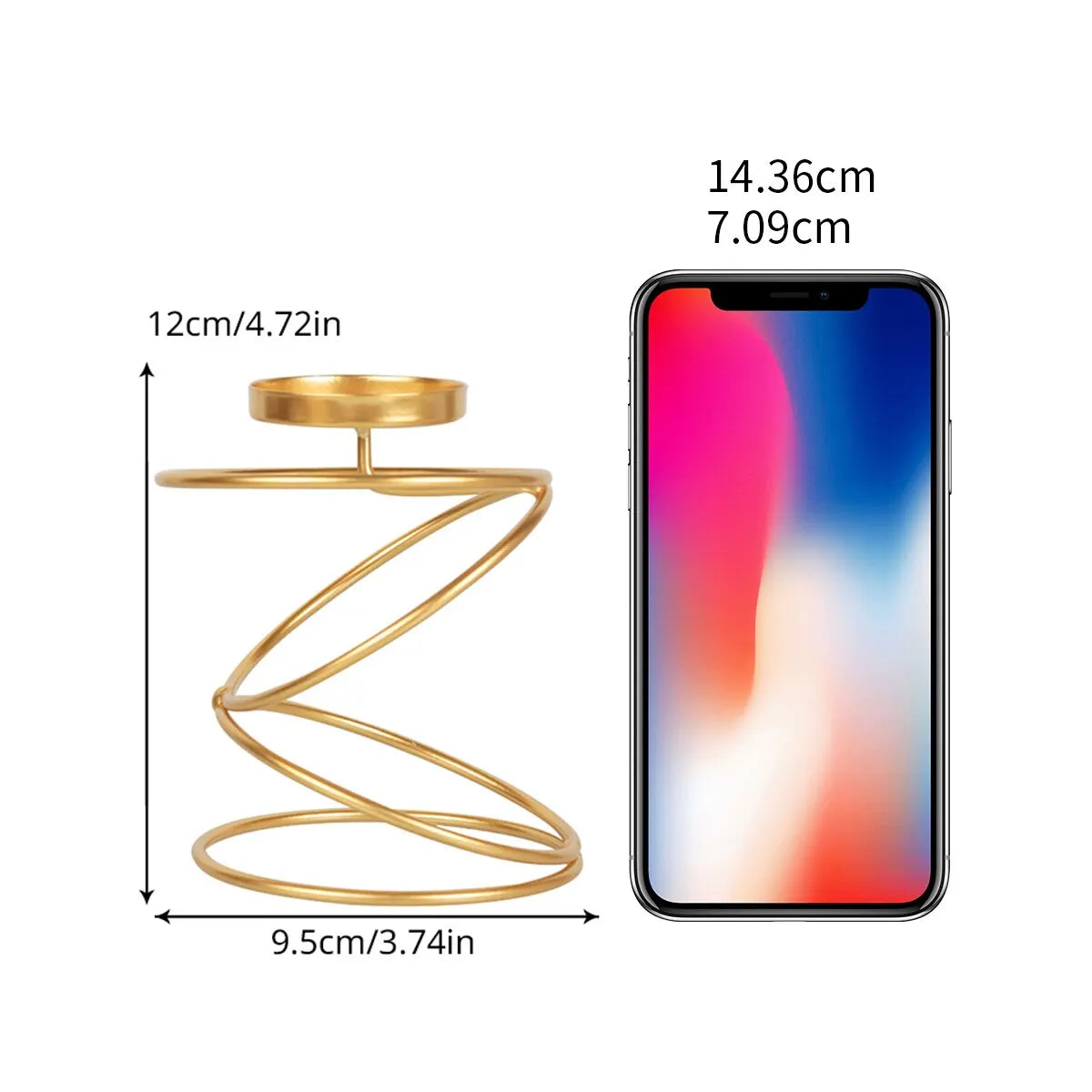 Elegant Spiral Ljusställ – För ett Mysigt och Stilig Hem