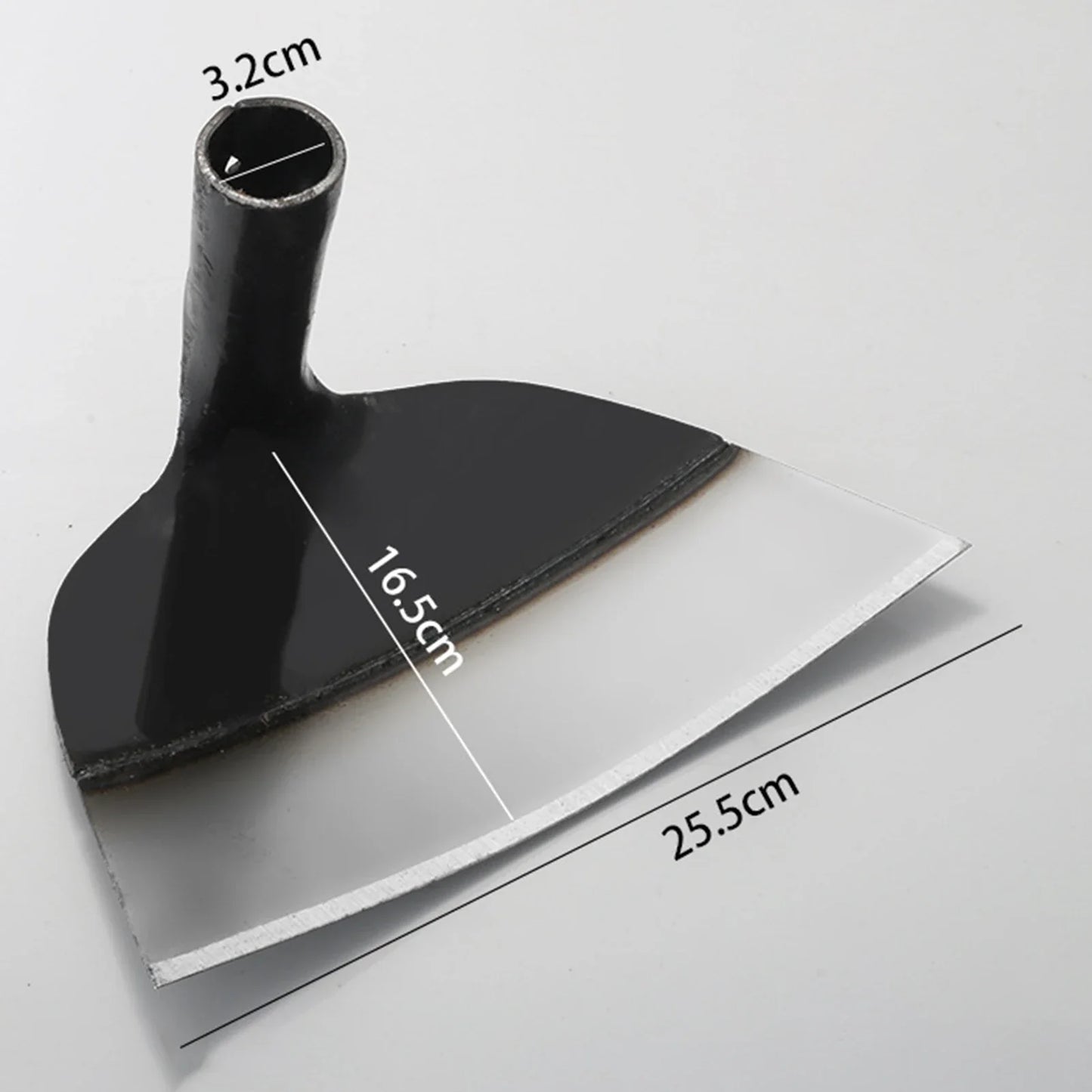 Carvallo Handhacka utan skaft | Högkvalitativ ogräshacka av kolstål | För rensning, jordlossa och grönsaksodling – Olika storlekar