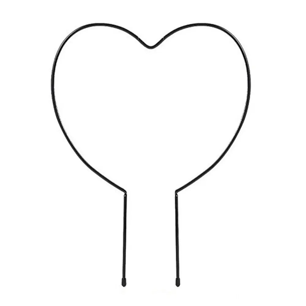 Carvallo Hjärtfomad Växtstöd av Järn | Stöd för Inomhusväxter & Trädgård | Dekorativ Växtstöd för Duvor, Klaterväxter & Blommor