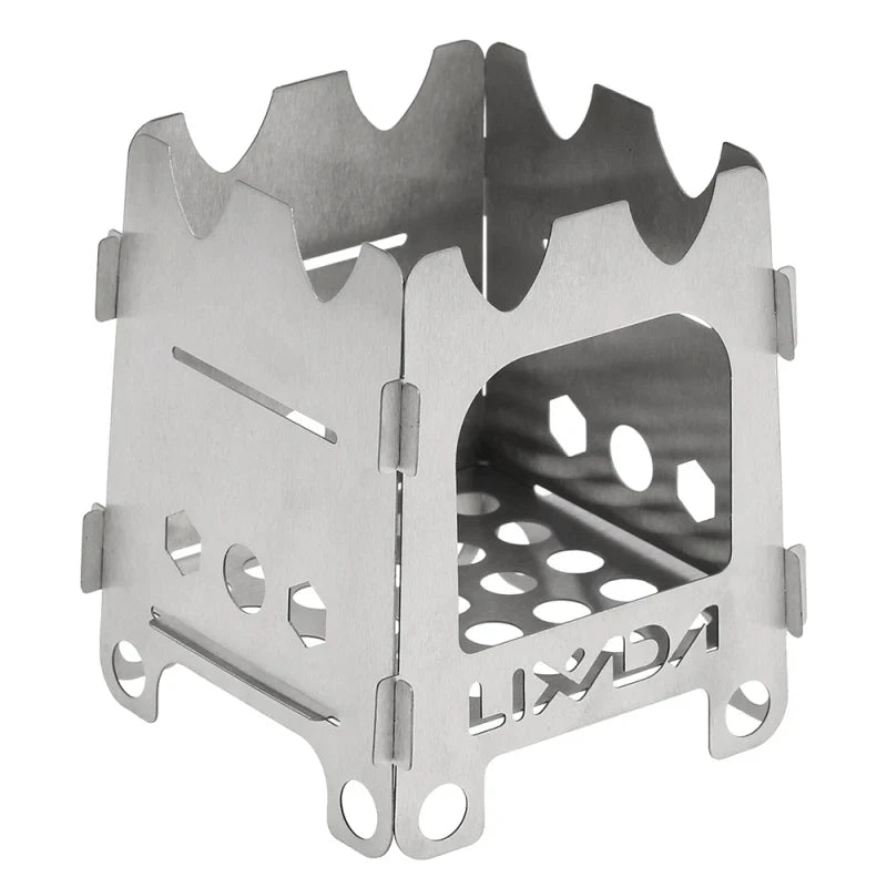 Carvallo ultralätt titanträkokare | Fällbar & bärbar | 12,8 × 11,5 × 16 cm | För camping & trekking