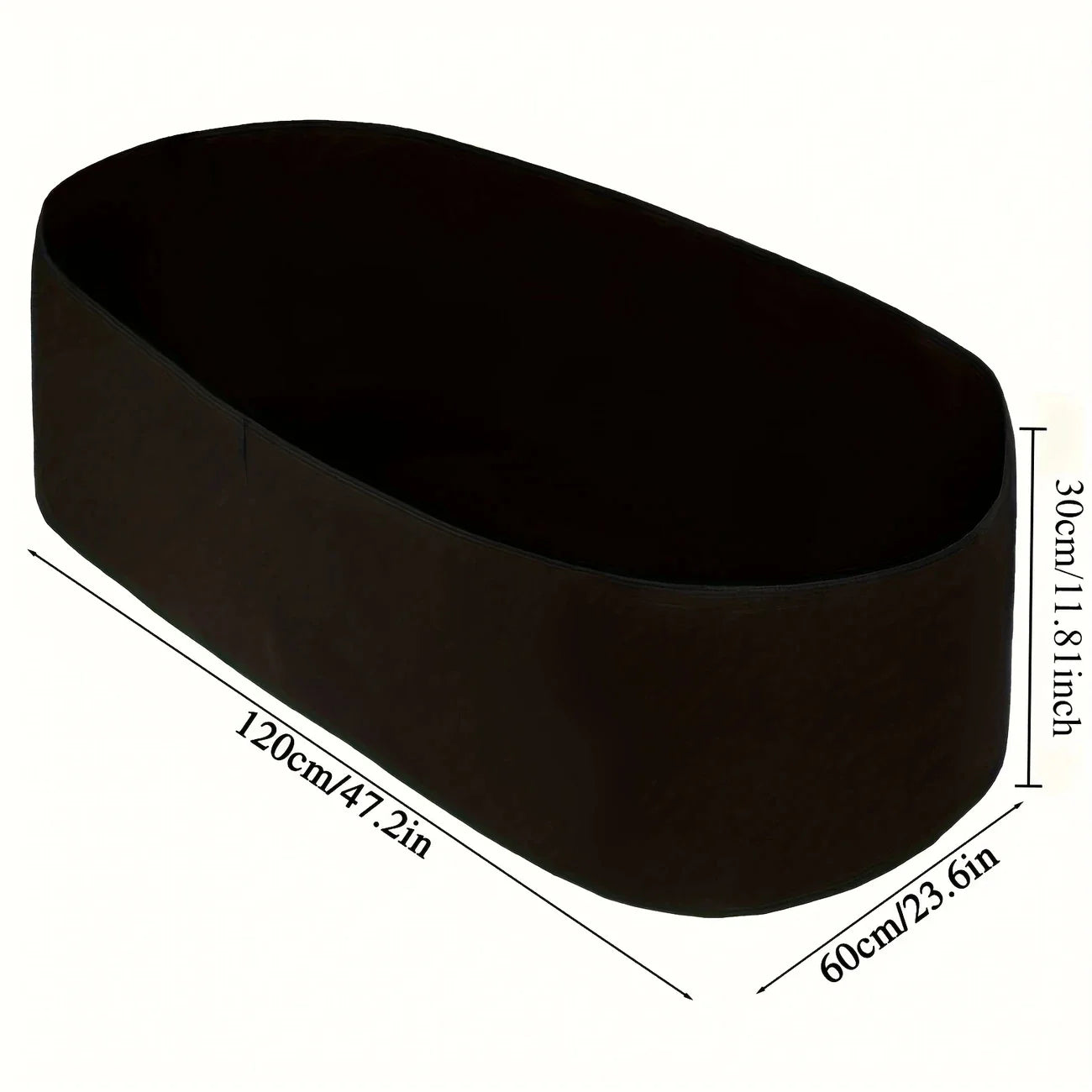 Carvallo FlexiBed Höjdplanteringspåse av ventilativt nonwoven-material | Rektangulär & upphöjd | För örter, blommor & grönsaker | Återanvändbar