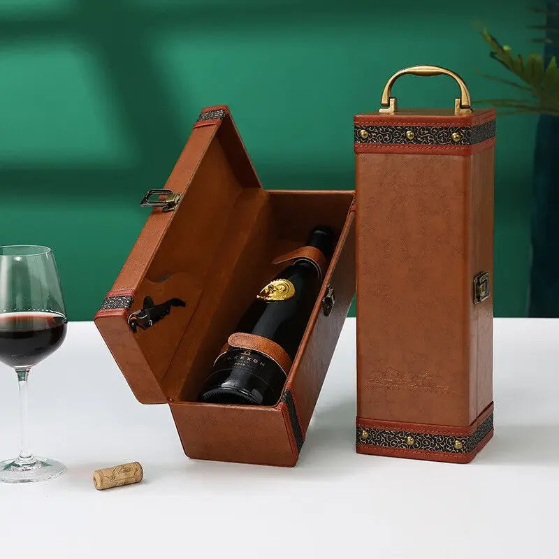 Lyxig Vinlåda - Stilig Förvaring för Vin och Tillbehör