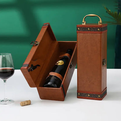 Lyxig Vinlåda - Stilig Förvaring för Vin och Tillbehör
