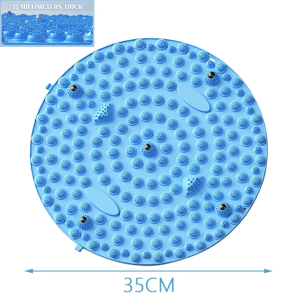 Carvallo StepBalance fotmassage akupressur fotmassage-matta 35 cm | Magnetisk & Bärbar | För avkoppling & muskelstimulering | 1 eller 2 stycken