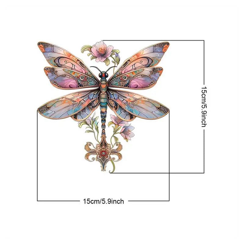 Carvallo Akryl Fjärilsdekoration | 2D Vägg- & Fönstersmycking | Väderbeständig | 15 × 15 cm