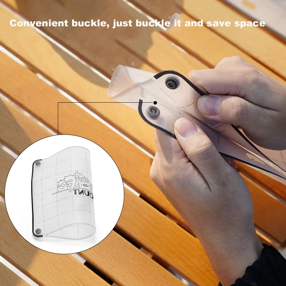 Carvallo FlexFold Fällbart Skärbräda i PP för Utomhus och Camping | Ultralätt, livsmedelsvänlig Skärbräda för Picknick och Resa