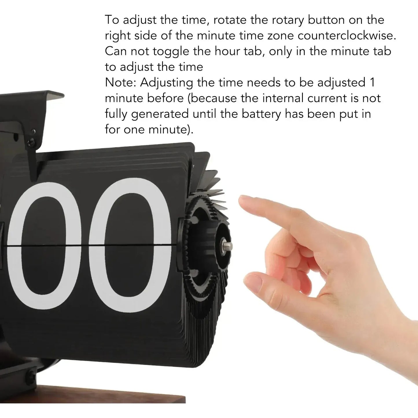 RetroFlip Klocka - Vintage Automatisk Digital Flip Page Klocka