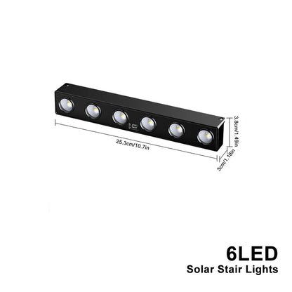 Carvallo LumiFence Solarlampor | 4-pack LED utomhuslampor | IP54 Väderbeständig | Aluminium | För Trädgård, Staket &amp; Terrass