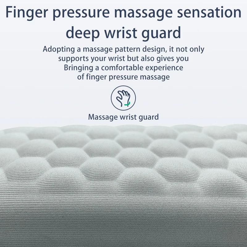 Carvallo Handledsstöd | Ergonomiskt musunderlag med minnesskuma & massageyta | För PC, laptop & gaming