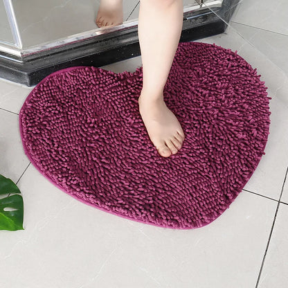 AbsorbHeart Badmatta | Hjärformad duschmatta av mikrofiber