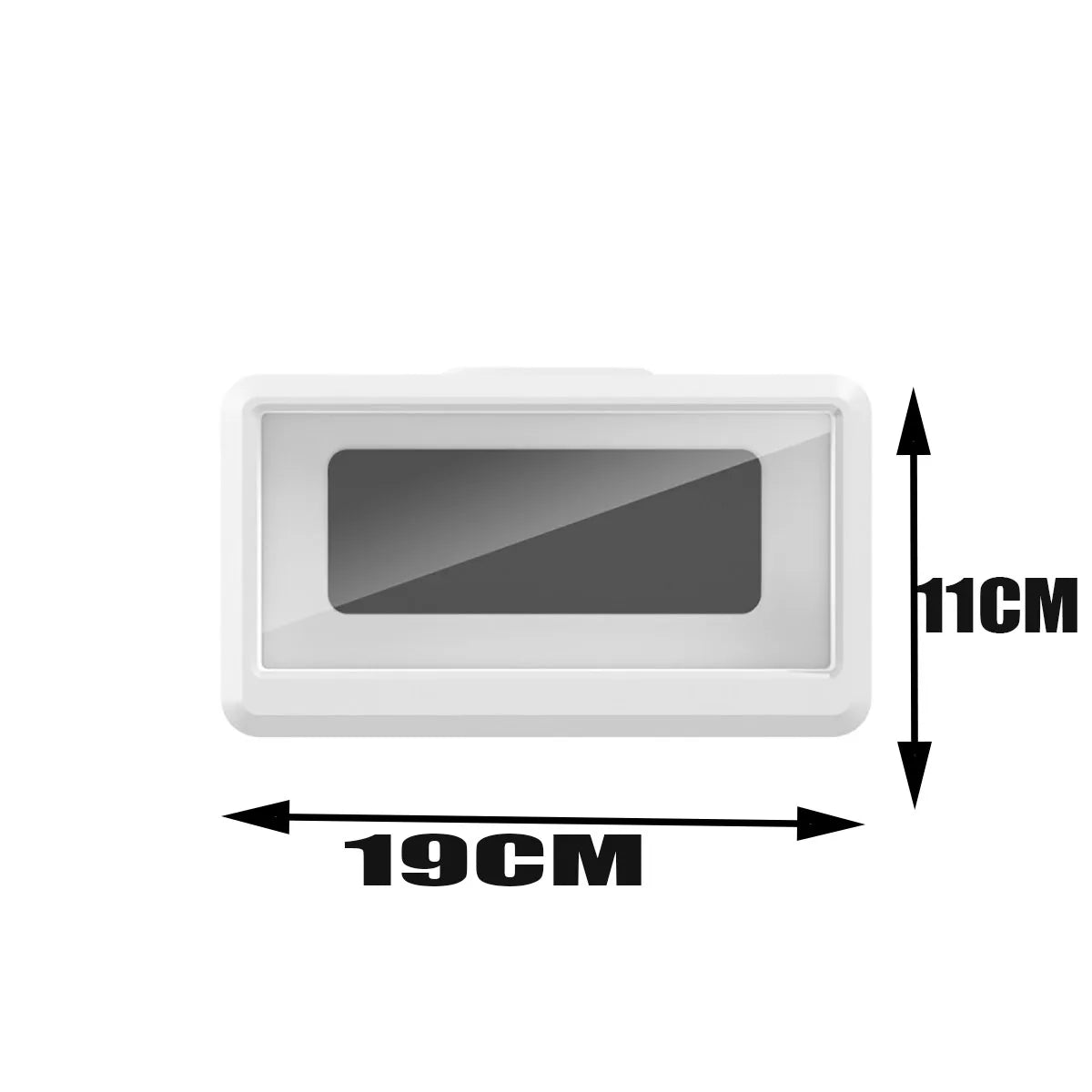 Carvallo Touch | Vattentät telefonhållare för badrummet | Väggmonterad smartphone-box med pekskärm | Självhäftande | För mobiler upp till 6,8"