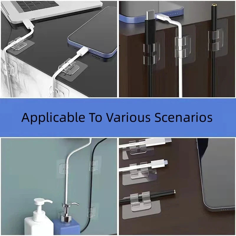 Carvallo Väggkrok ClearFix PowerHook 10-pack | Transparent | Extra stark vidhäftning | 4×6 cm & 6×6 cm | För kök, badrum & hem