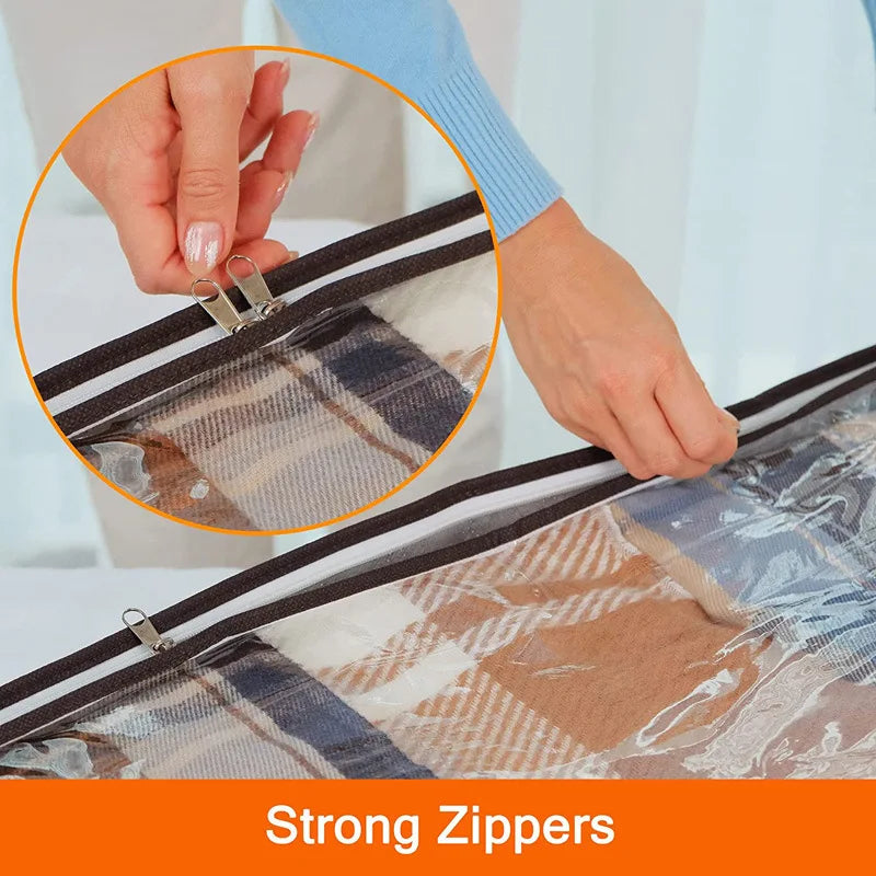 Carvallo Förvaringsväska | Stort kapacitet | Fällbar & Med fönster | Spunnet tyg & Rostfri dragkedja