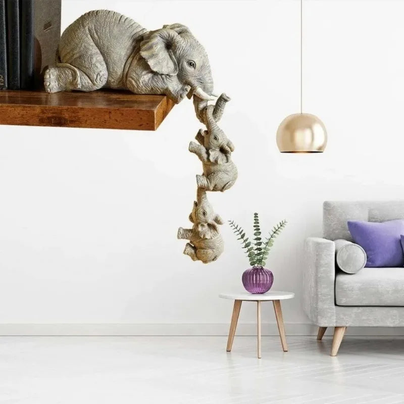 Söt Elefant Figur - Charmig Hem Dekoration