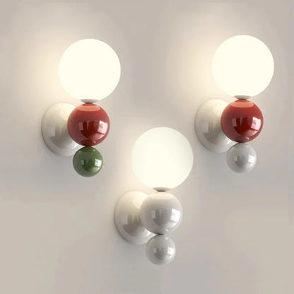 PearlGlow - Nordisk LED Vägglampa med Justerbart Färglys