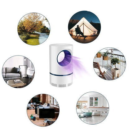 NightGuard – Elektrisk myggdödare med 365 nm ljus och ljudlös vakuumteknik