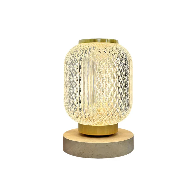 CrystalGlow - Lyxig Kristall Tafellampa med LED Belysning