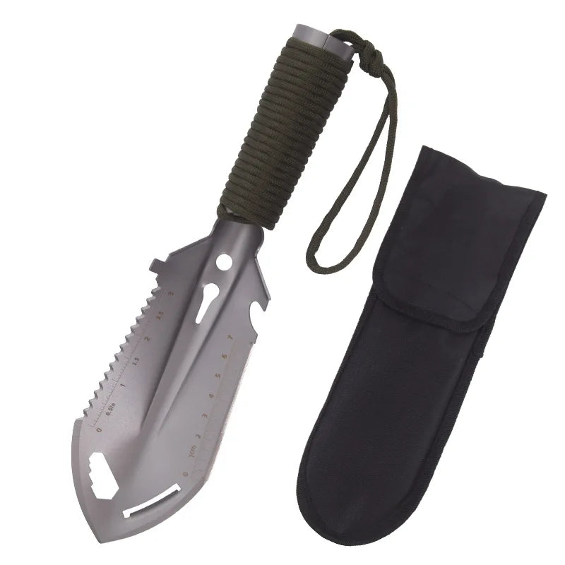Carvallo Multifunktionell Camping Spade | Ultraluftig &amp; Kompakt | För Vandring, Survival &amp; Utomhus