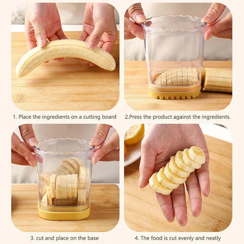 Carvallo SliceBerry ProCup | Rostfritt stål fruktskärare med tryckplatta | För jordgubbar, vindruvor & ägg