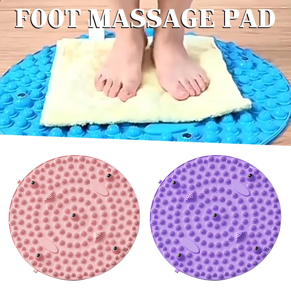 Carvallo StepBalance fotmassage akupressur fotmassage-matta 35 cm | Magnetisk & Bärbar | För avkoppling & muskelstimulering | 1 eller 2 stycken