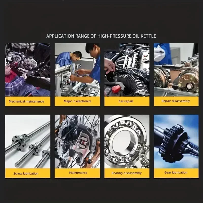 Carvallo-Ölkanna LuboTech 250 Pro | 250 ml | Transparent PVC-behållare | Böjbar metallutlopp | För maskiner & verkstad