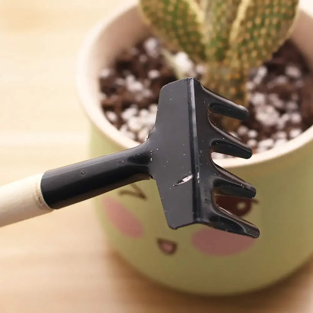 Carvallo Mini Trädgårdsverktygset | Idealiskt för Suculenter &amp; Bonsai | Ergonomisk &amp; Robust | Trä &amp; Stål