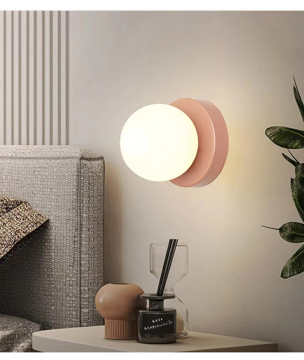 Royaleva Nordic LED Glasvägglampa – Minimalistisk Orb Sconce för Moderna Interiörer